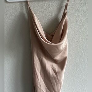 🕊️ ASTR Champagne Satin Slip Dress 🕊️